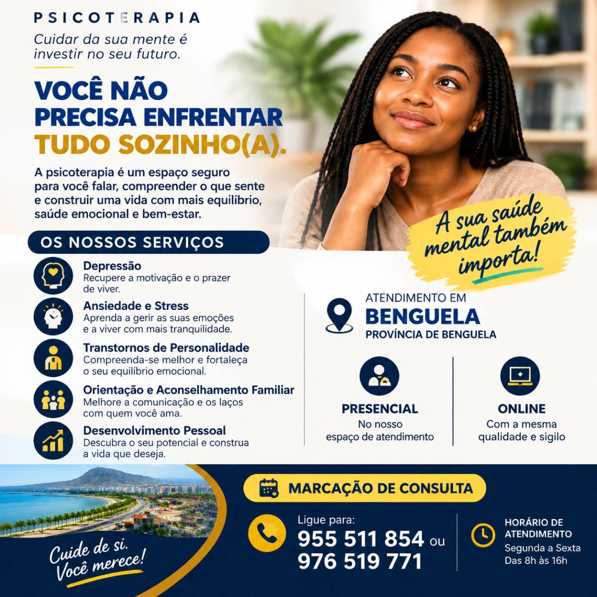 Dr Hermenegildo Mussili - Benguela - Sessão de Psicoterapia