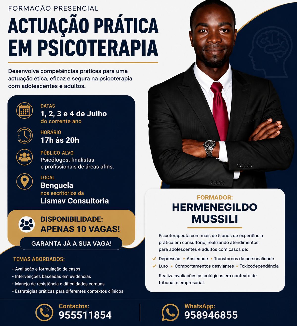 Dr Hermenegildo Mussili - Benguela - Psicoterapia