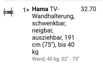 TV Wandmontage Service