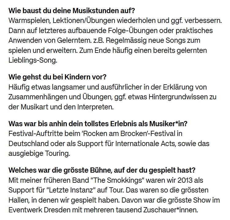 Johnethen Fuchs - Winterthur - Cours de violon