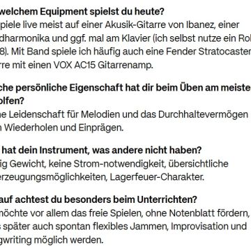 Johnethen Fuchs - Winterthur - Cours de guitare