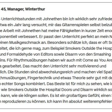 Johnethen Fuchs - Winterthur - Cours d’harmonica