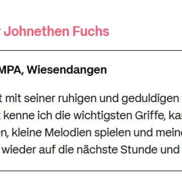 Johnethen Fuchs - Winterthur - Cours de harpe
