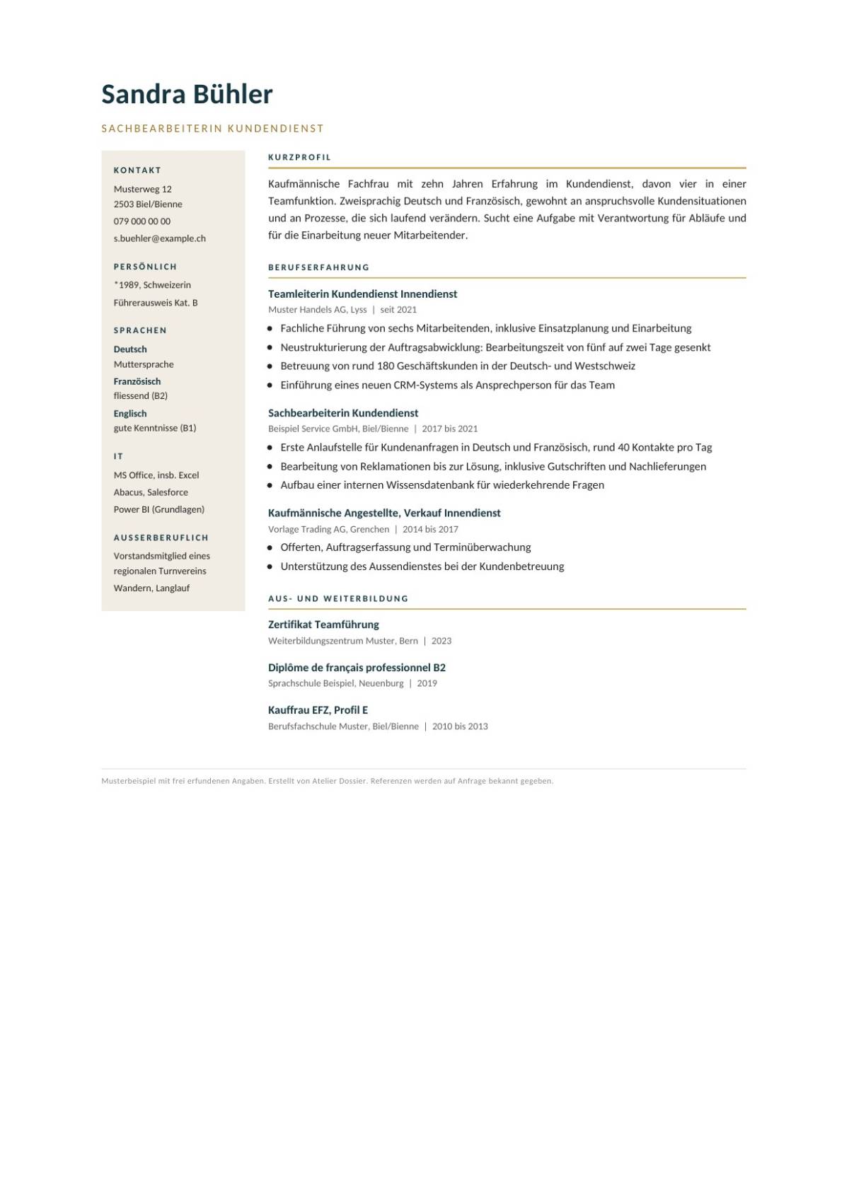 Atelier Dossier - Biel - Texten
