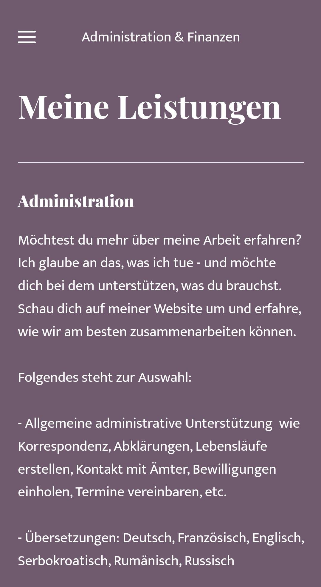 Admin Fina - Lyss - Französisch Übersetzung