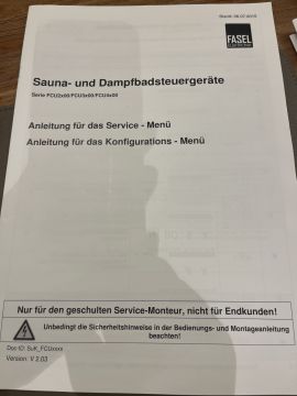 Sauna reparieren oder warten