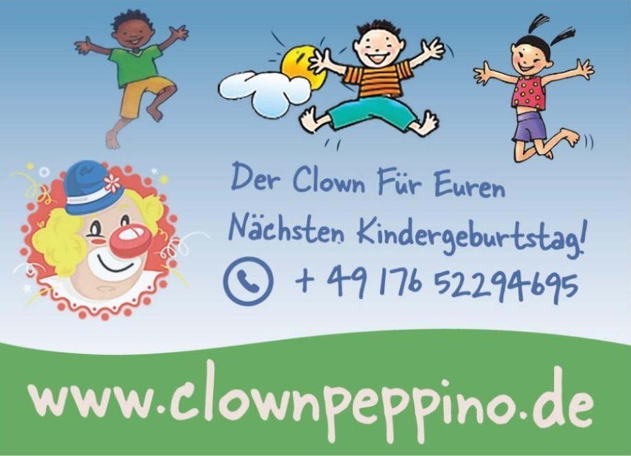 Clown Peppino für Kindergeburtstag - Hamburg - Clown Entertainment