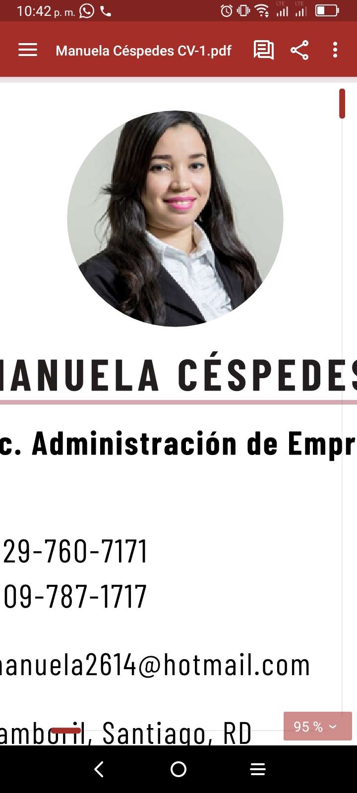 Manuela Cespedes - Santiago - Camareros y ayudantes de eventos