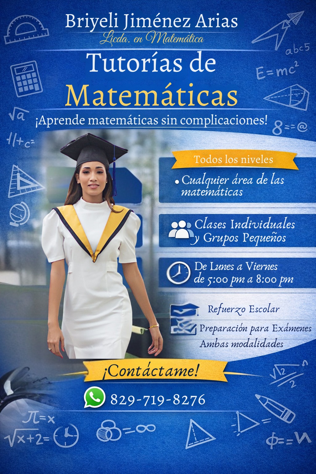 Tutorías de matemáticas - La Vega - Tutorías de matemáticas básicas