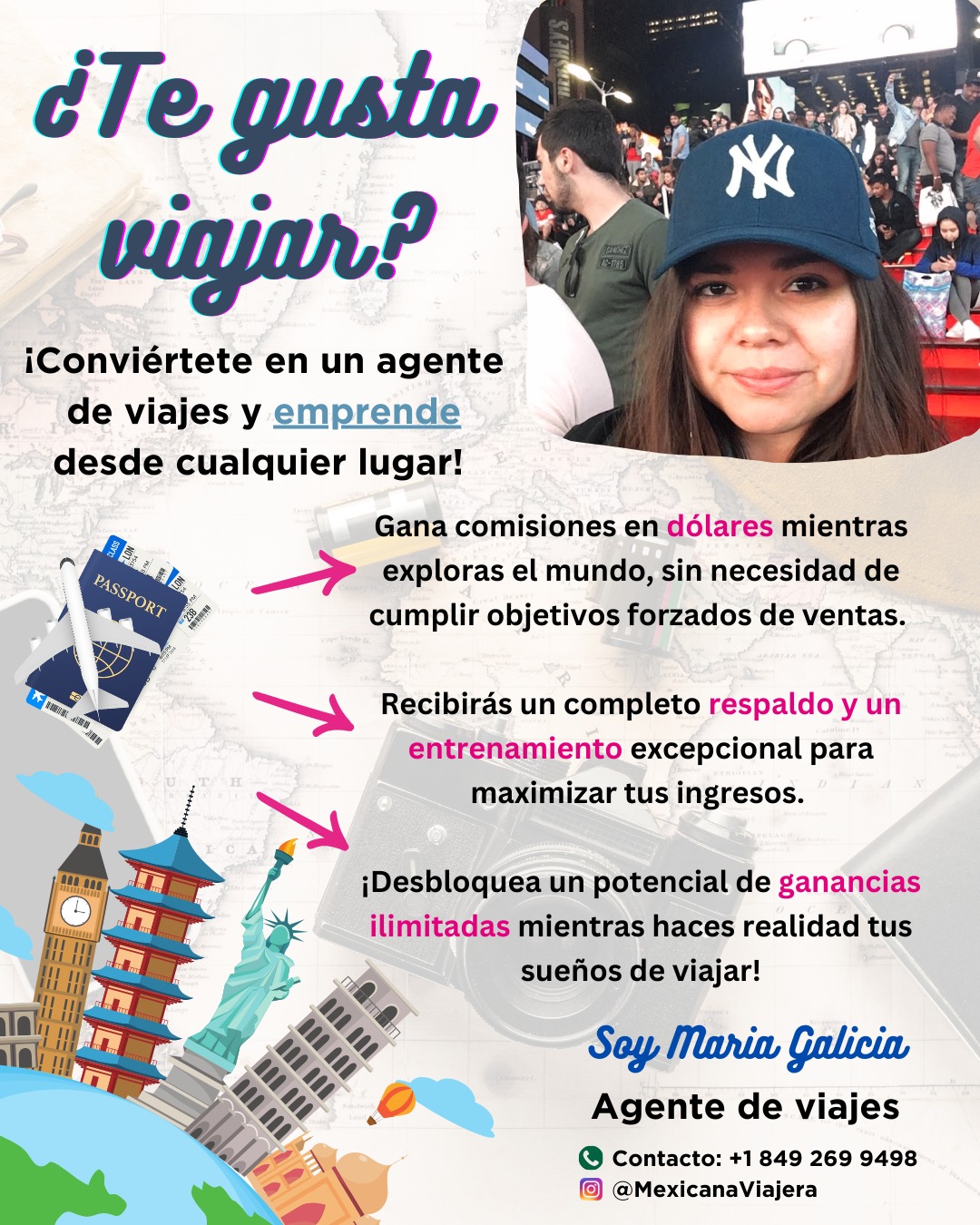 María Galicia - Agente de viajes y Consultorías - Santo Domingo Oeste - Administrative Support
