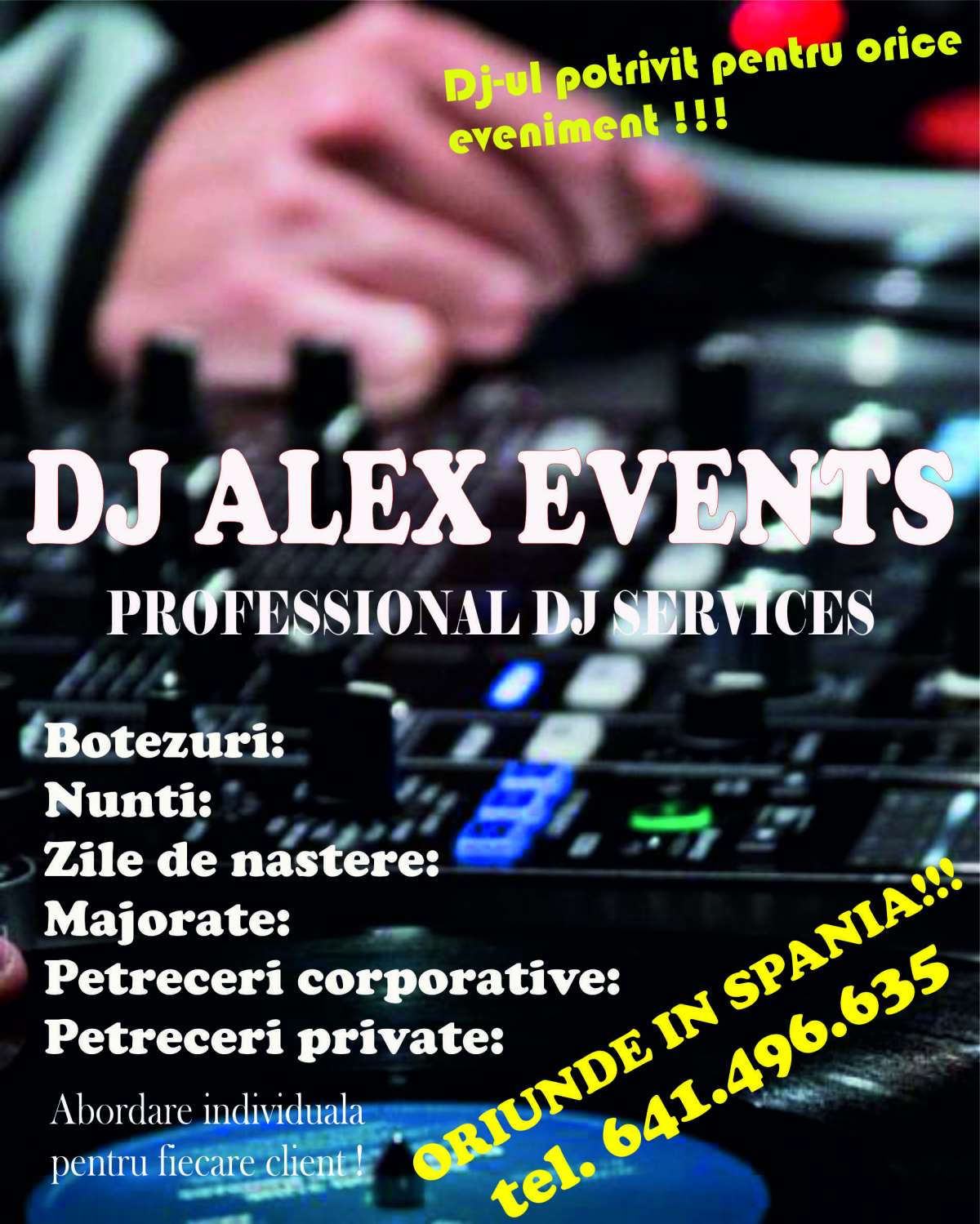 DJALEX EVENTS MADRID - Madrid - DJ para bodas