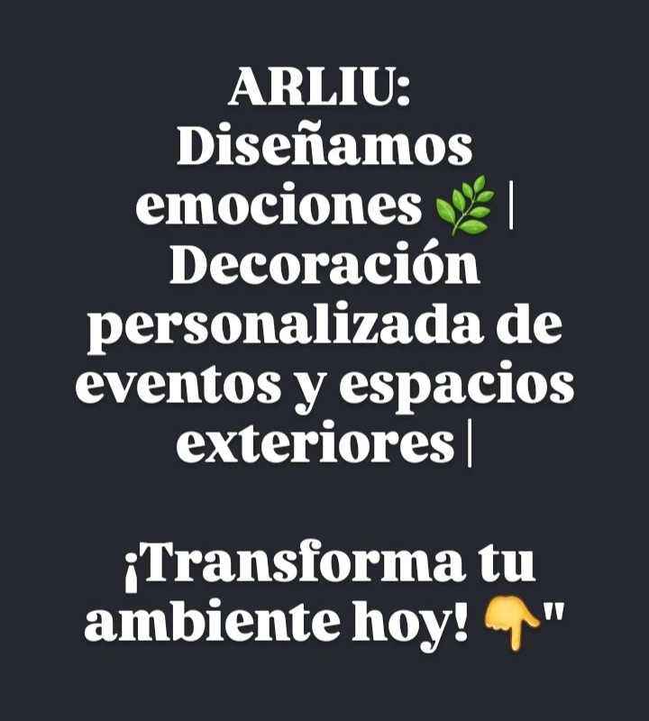 Decorando eventos y exteriores con Arliu - Casariche - Escritura, traducción y transcripción