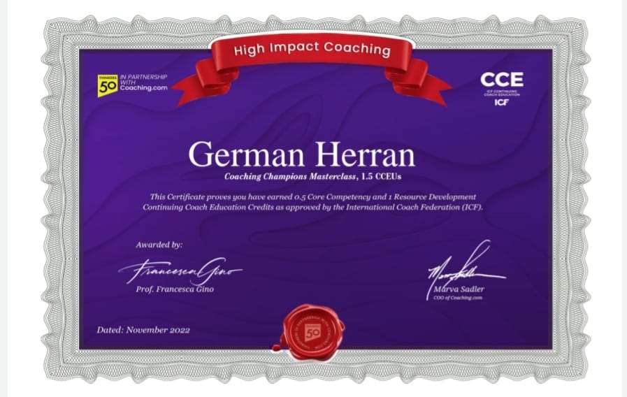 German Herran Coach - Castro-Urdiales - Coaching de carrera profesional
