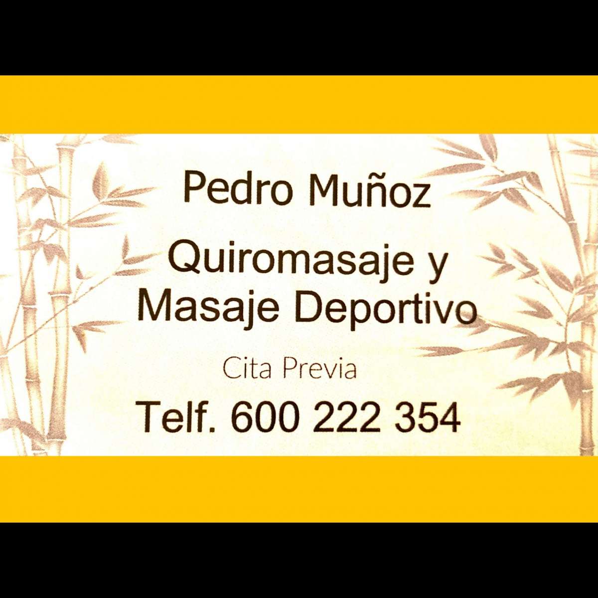 Pedro Muñoz - Torrejón de Ardoz - Masaje deportivo