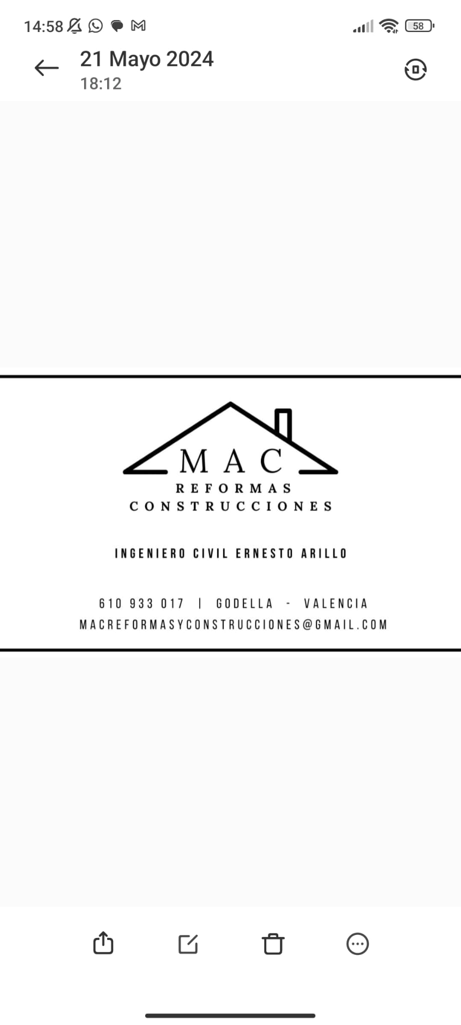 MAC REFORMAS Y CONSTRUCCIONES - Godella - Corte de Betão