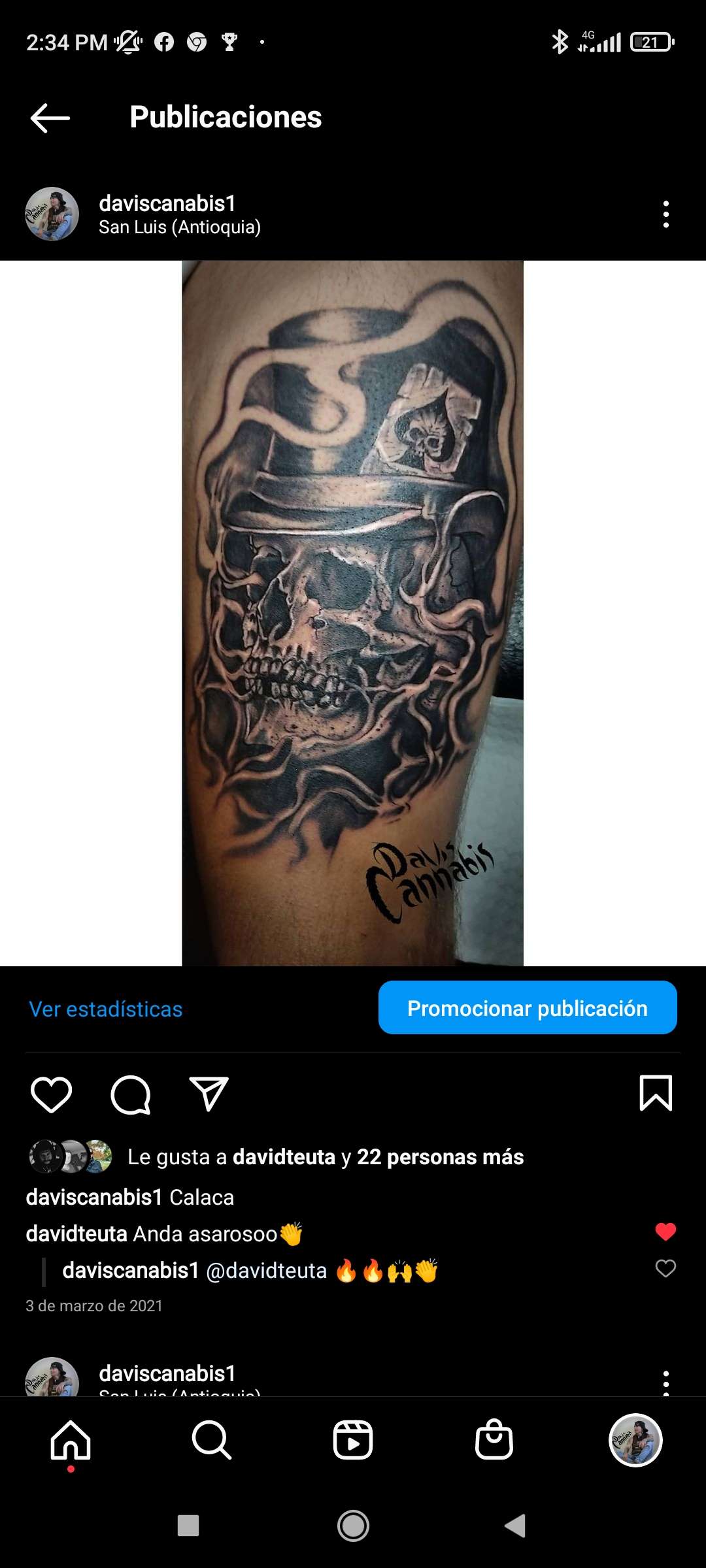 davis cannabis tattoo art - Madrid - Tatuador