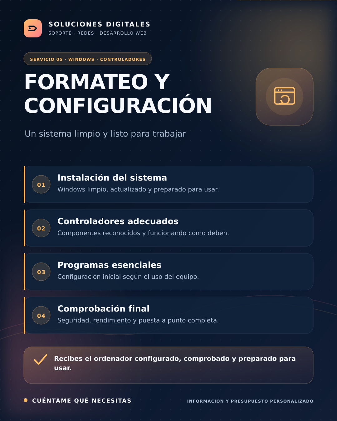 JM Developer - IT - San Juan de Aznalfarache - Servicios de instalación y puesta de marcha de routers
