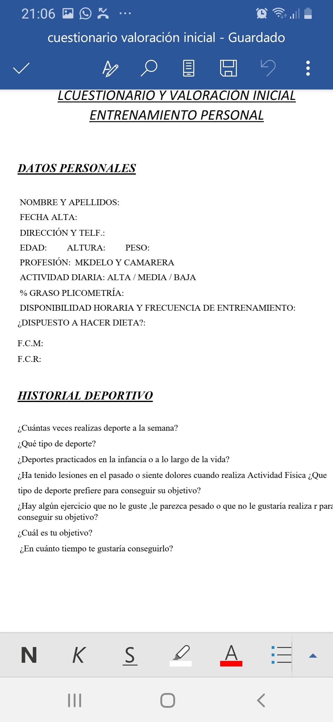 Antonio Martinez Vaquero - Valencia - Clases de Deportes