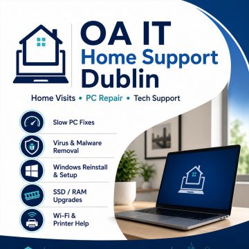 OA IT Home Support Dublin - Monaghan - Network Support Services