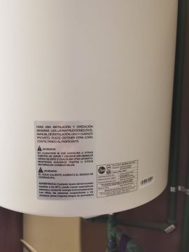Reparación o mantenimiento de calentadores de agua