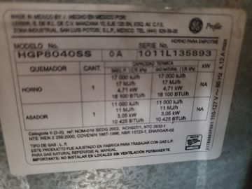 Reparación o mantenimiento de hornos y estufas