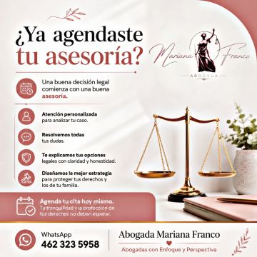 Firma Legal Especializada en Materia Familiar Abogada Mariana Franco - Irapuato - Solicitor