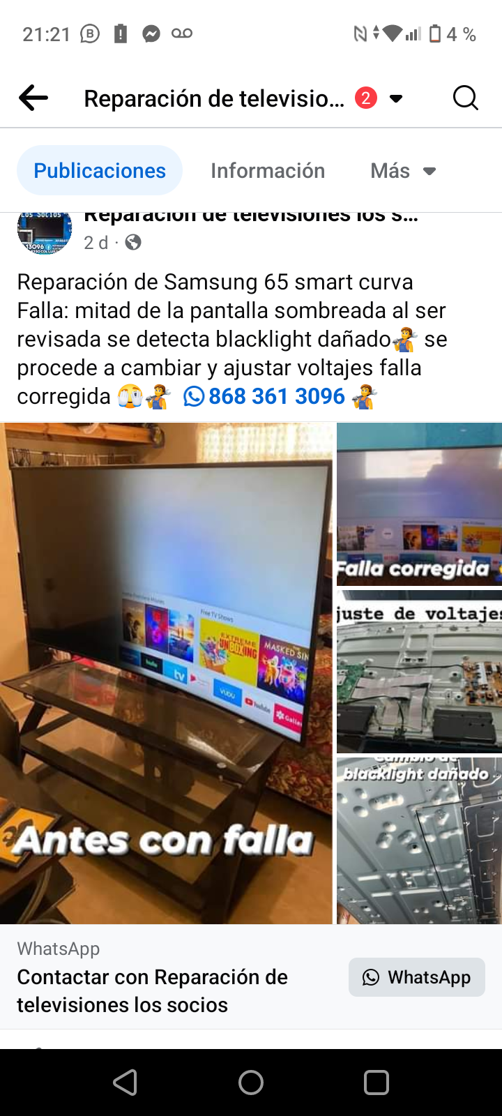 Reparación de televisiones los socios - Matamoros - Reparación de teléfonos o tabletas