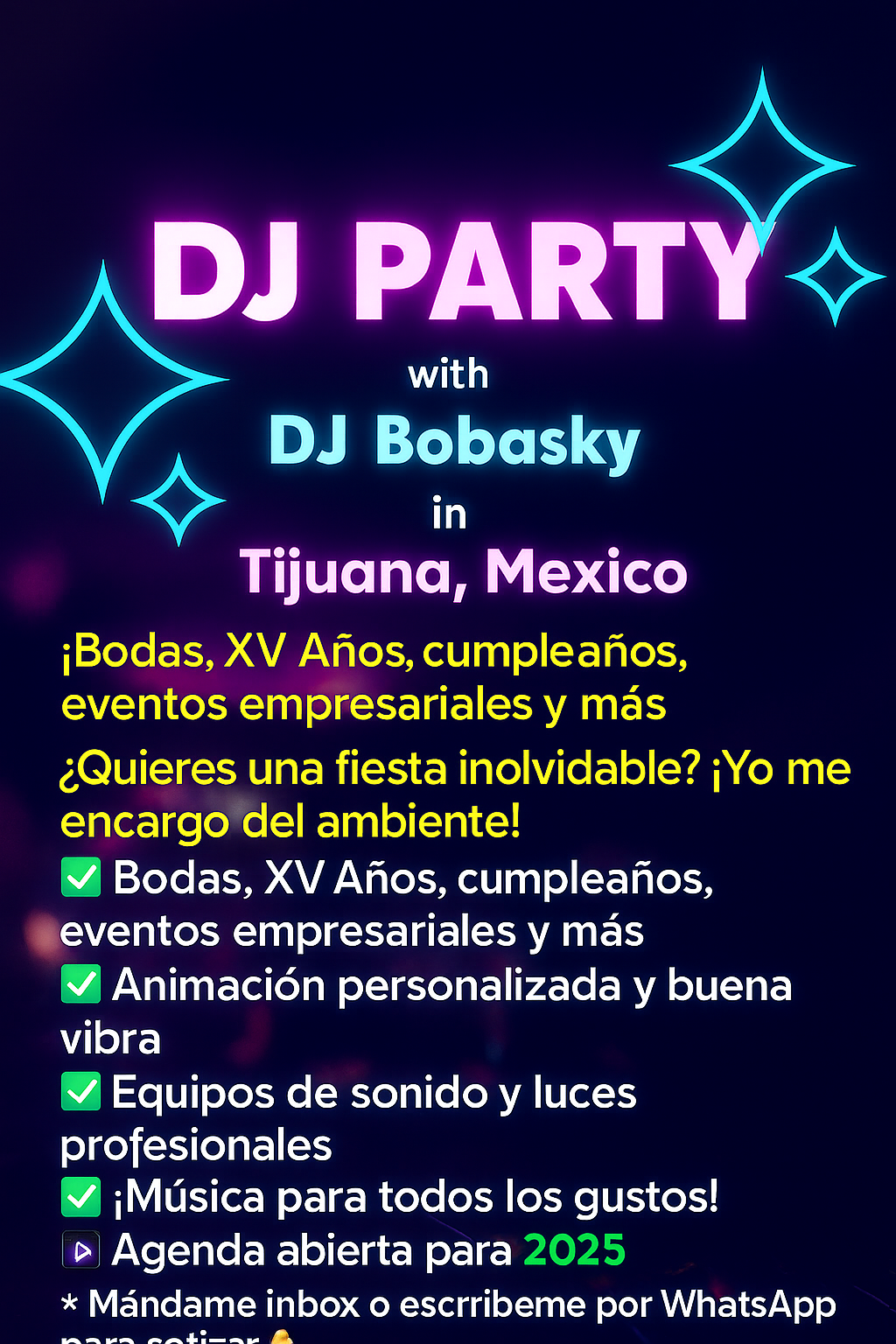 Tequila Disco Sound Bobasky I.S - Tijuana - DJ para bodas