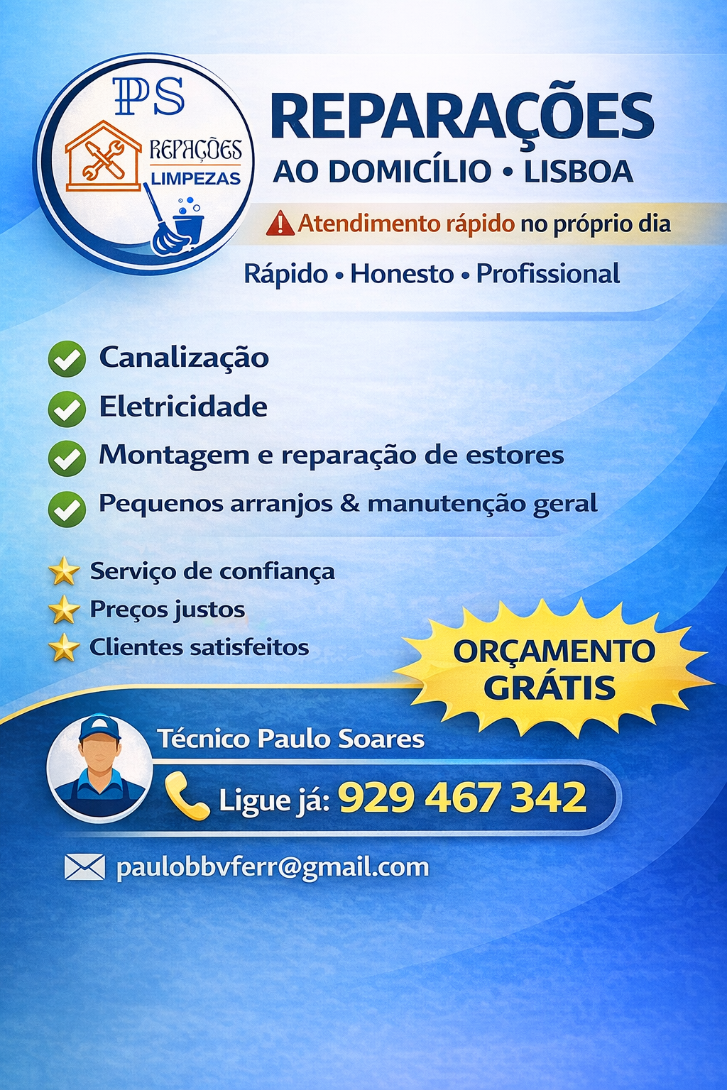 Paulo Soares - Lisboa - Ventilator montieren