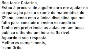 Explicações de Várias Disciplinas - Explicações