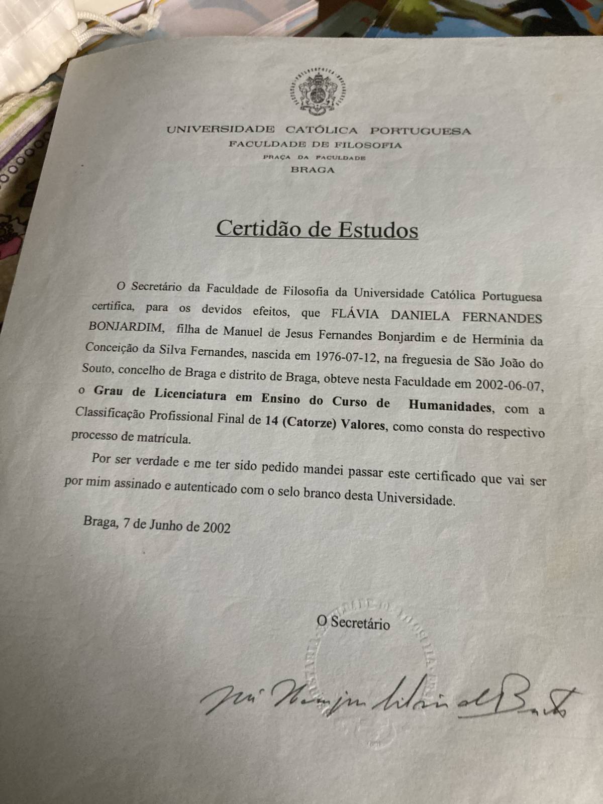 Flávia Daniela Bonjardim - Braga - Lecciones de portugués