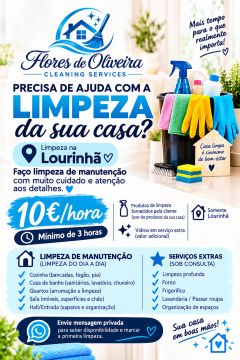 Flores de oliveira cleaning - Lourinhã - Limpeza de Persianas