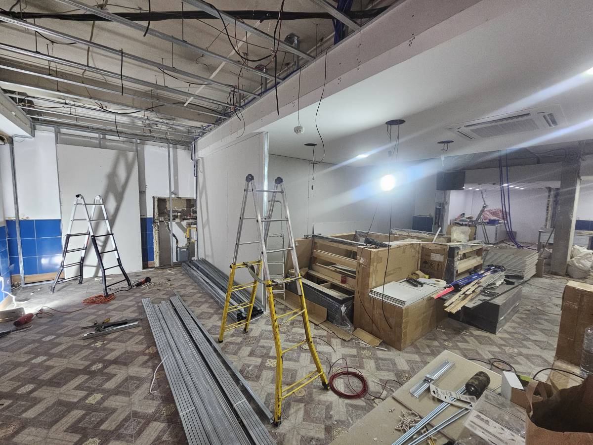 Prestfort remodelação - Setúbal - Reparación y texturización de placas de pladur