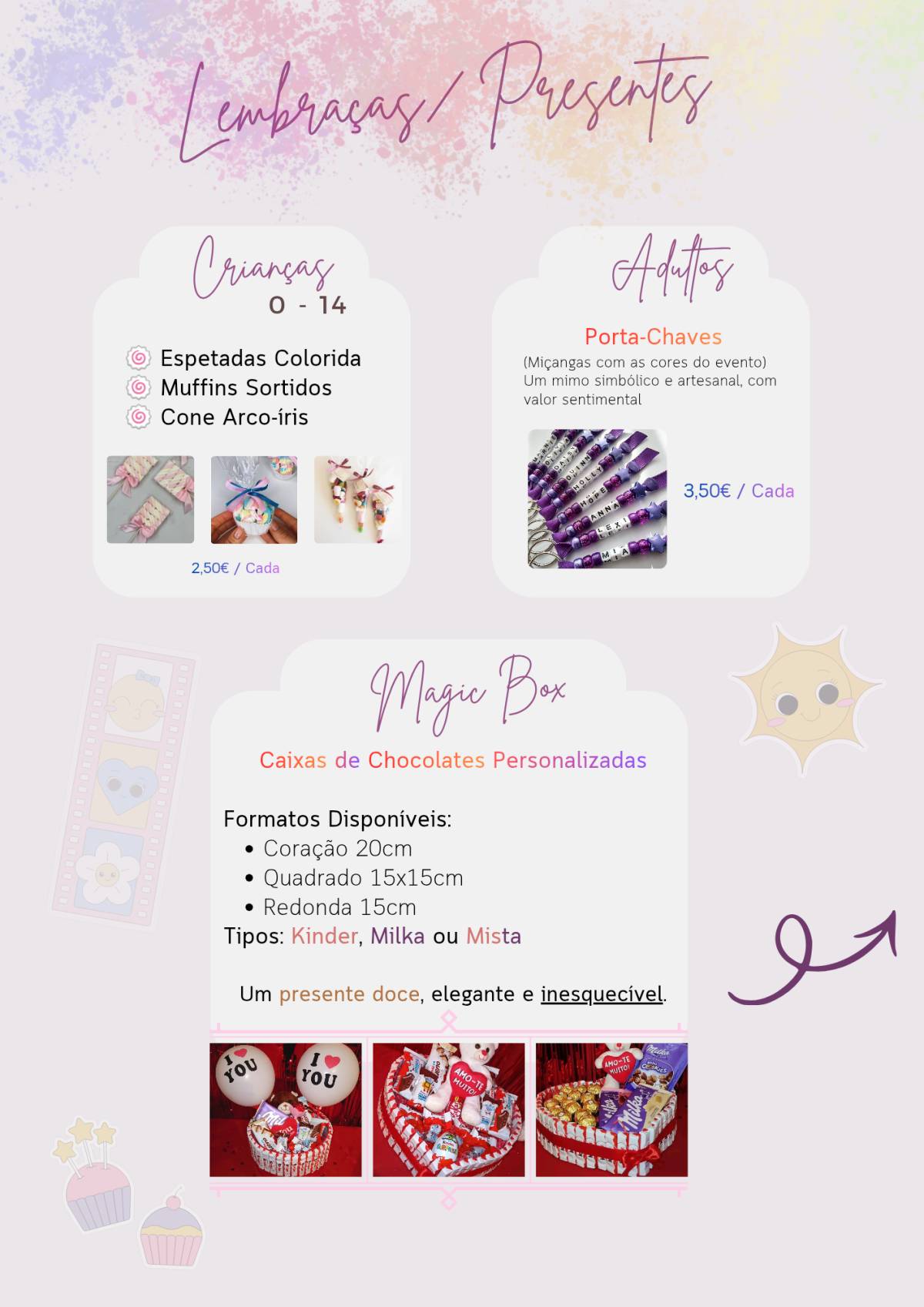 Sweet Moments e Magic - Covilhã - Organisation de fêtes d'entreprise