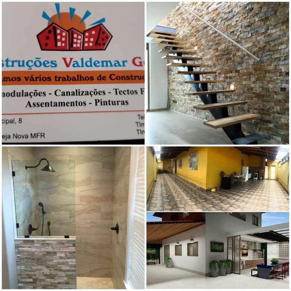 Construções Valdemar Gomes - Mafra - Instalação de Cobertura de Pátio