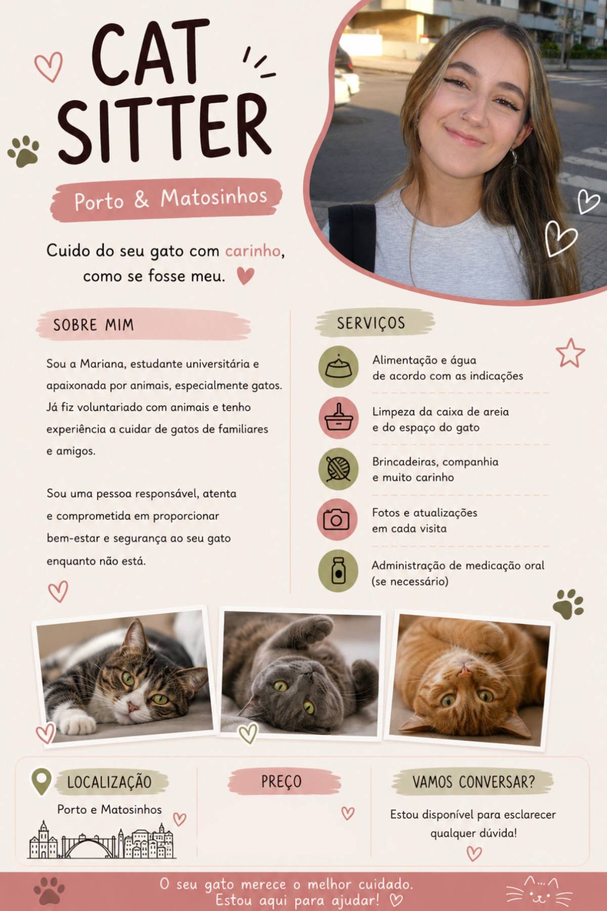 CatSitter Mariana - Matosinhos - Dog Walking