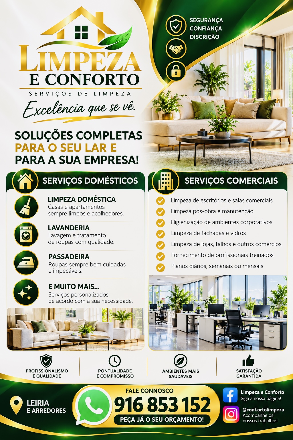 Limpeza e Conforto - Leiria - Limpieza de primavera