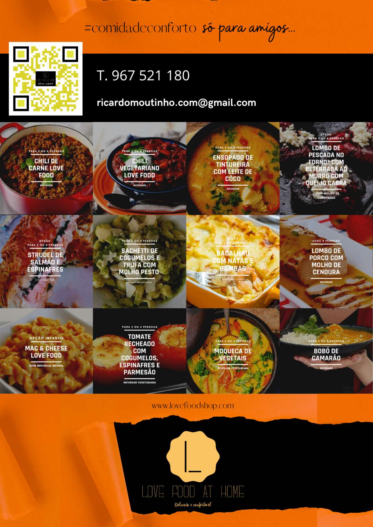 Love Food at Home - Almada - Catering de Jantar Corporativo
