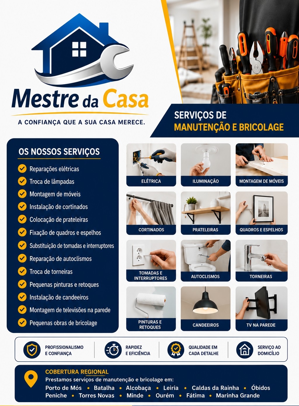 Mestre da casa - Porto de Mós - Pavillon reparieren oder pflegen