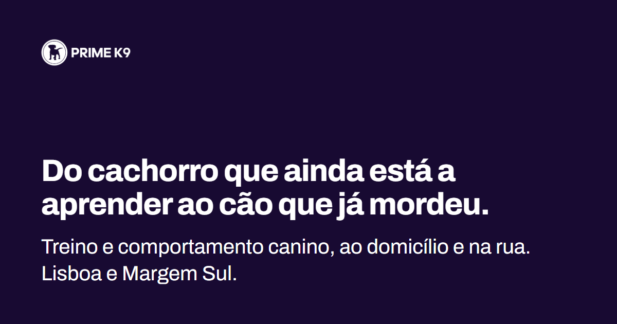 Prime K9 - Treino de Cães ao Domicílio, em Lisboa e Margem Sul - Lisboa - Treino Animal e Modificação Comportamental (Não-canino)