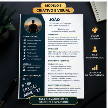 GOD CV | Currículos Personalizados - Barreiro - Elaboração de Currículos