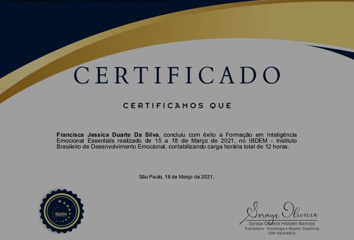 JessicaDuarte Psi - Almeida - Psychotherapy