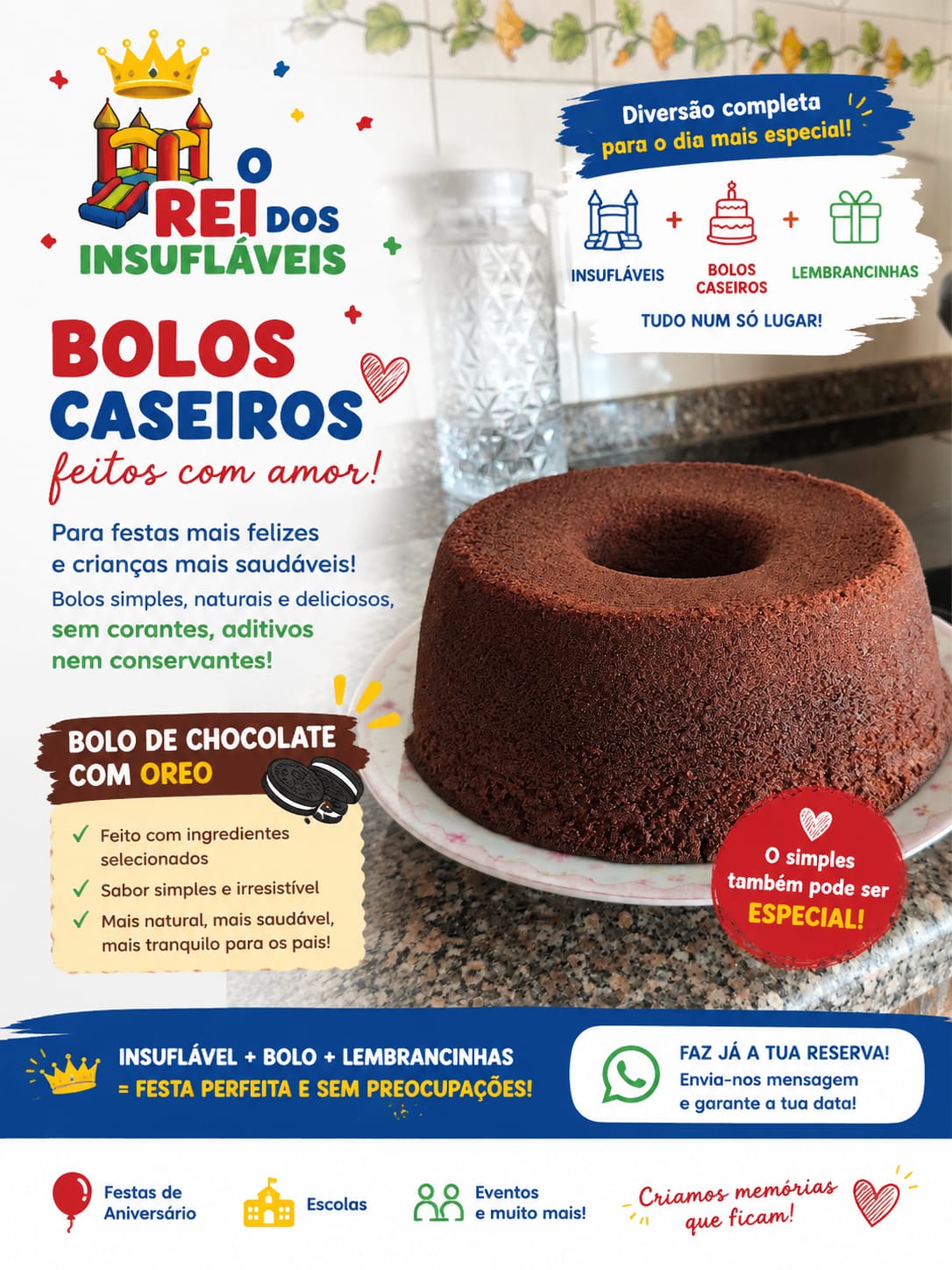 Rei dos Insufláveis - Sintra - Fabrico de Bolos