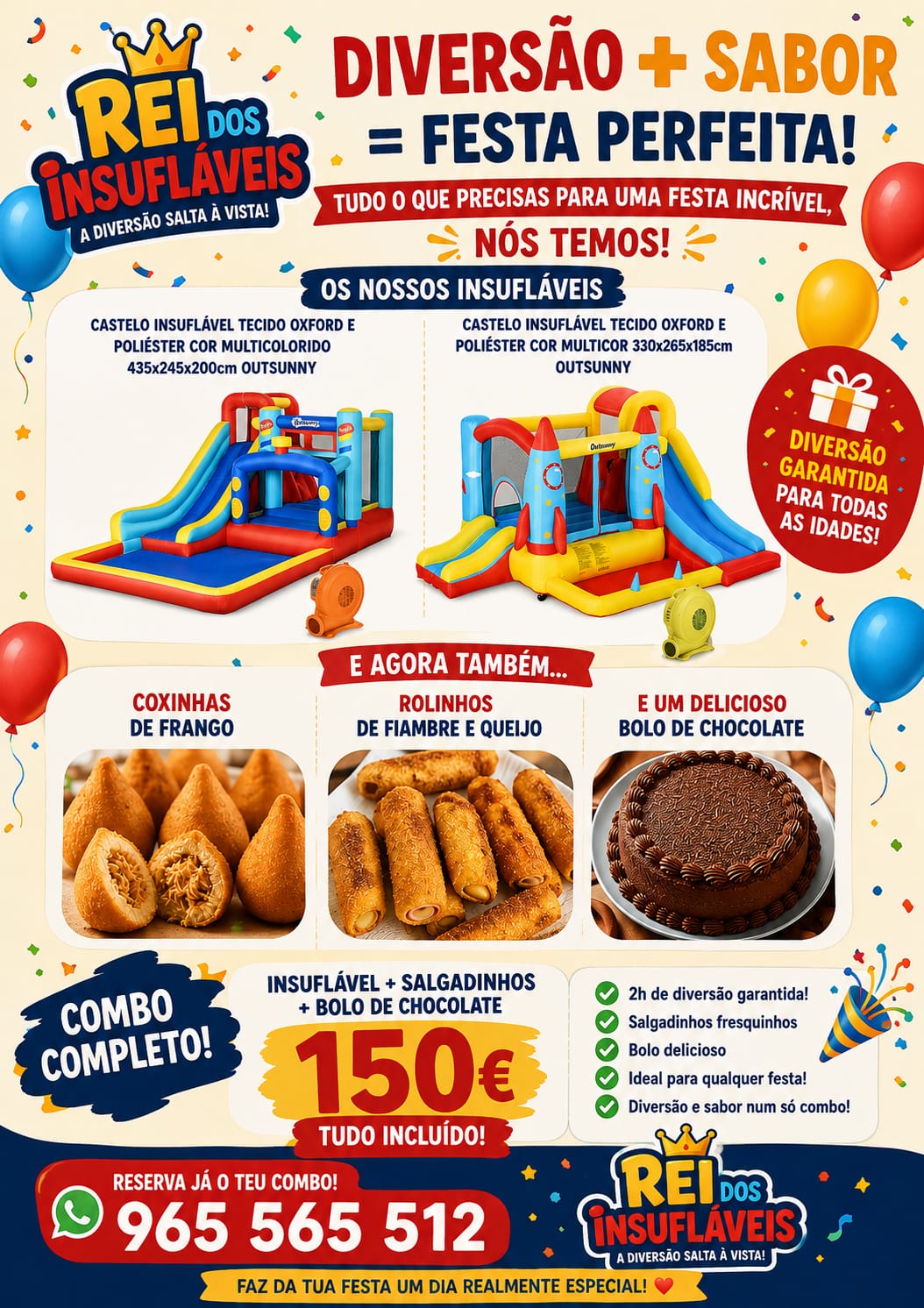 Rei dos Insufláveis - Sintra - Serviço de Catering para Casamentos