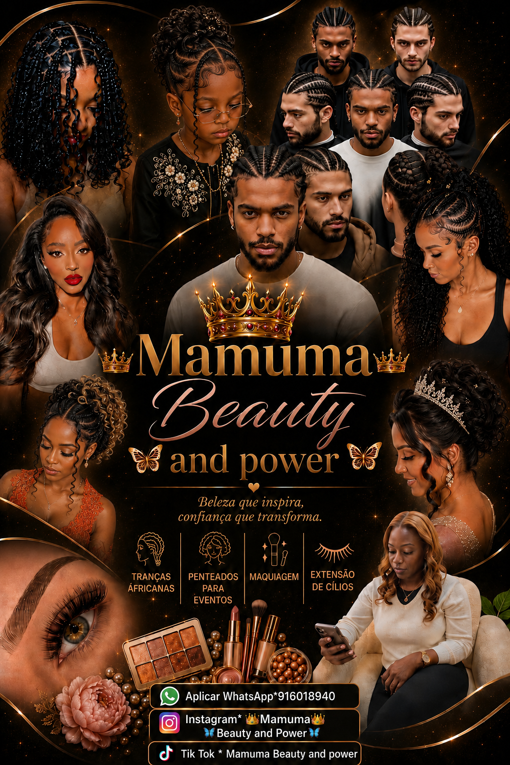 🍀💎Mamuma 👑Beauty 🦋and power 👑 💎🍀 - Felgueiras - Coiffures pour événements