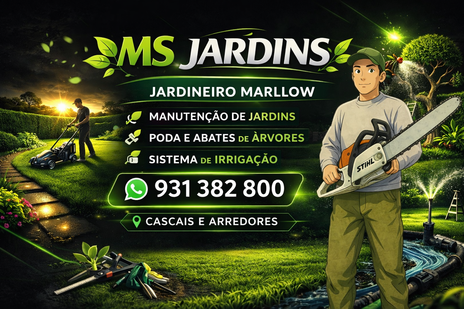 Ms Jardins LTDA - Cascais - Élagage et entretien des arbres