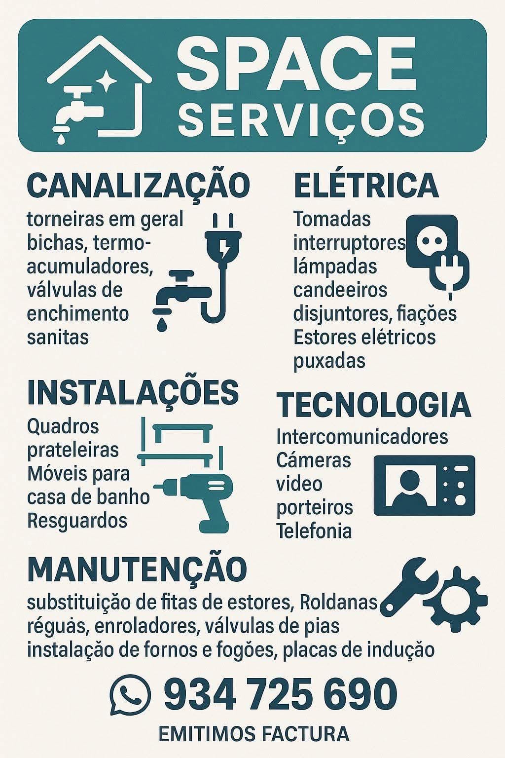 Space service - Vila Nova de Gaia - Washing Machine Installation