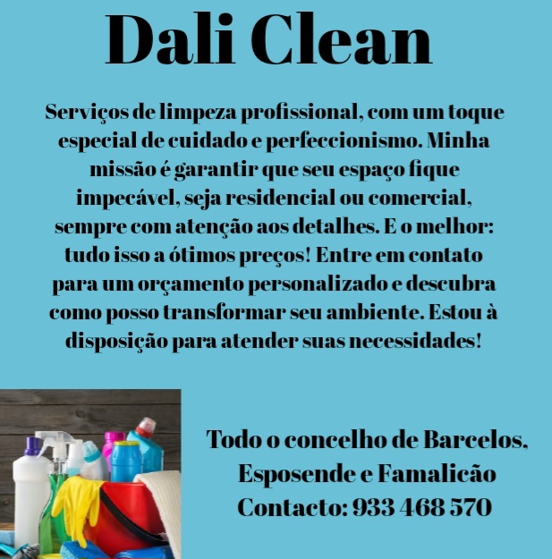 Dali Clean - Barcelos - Deep or Spring Cleaning