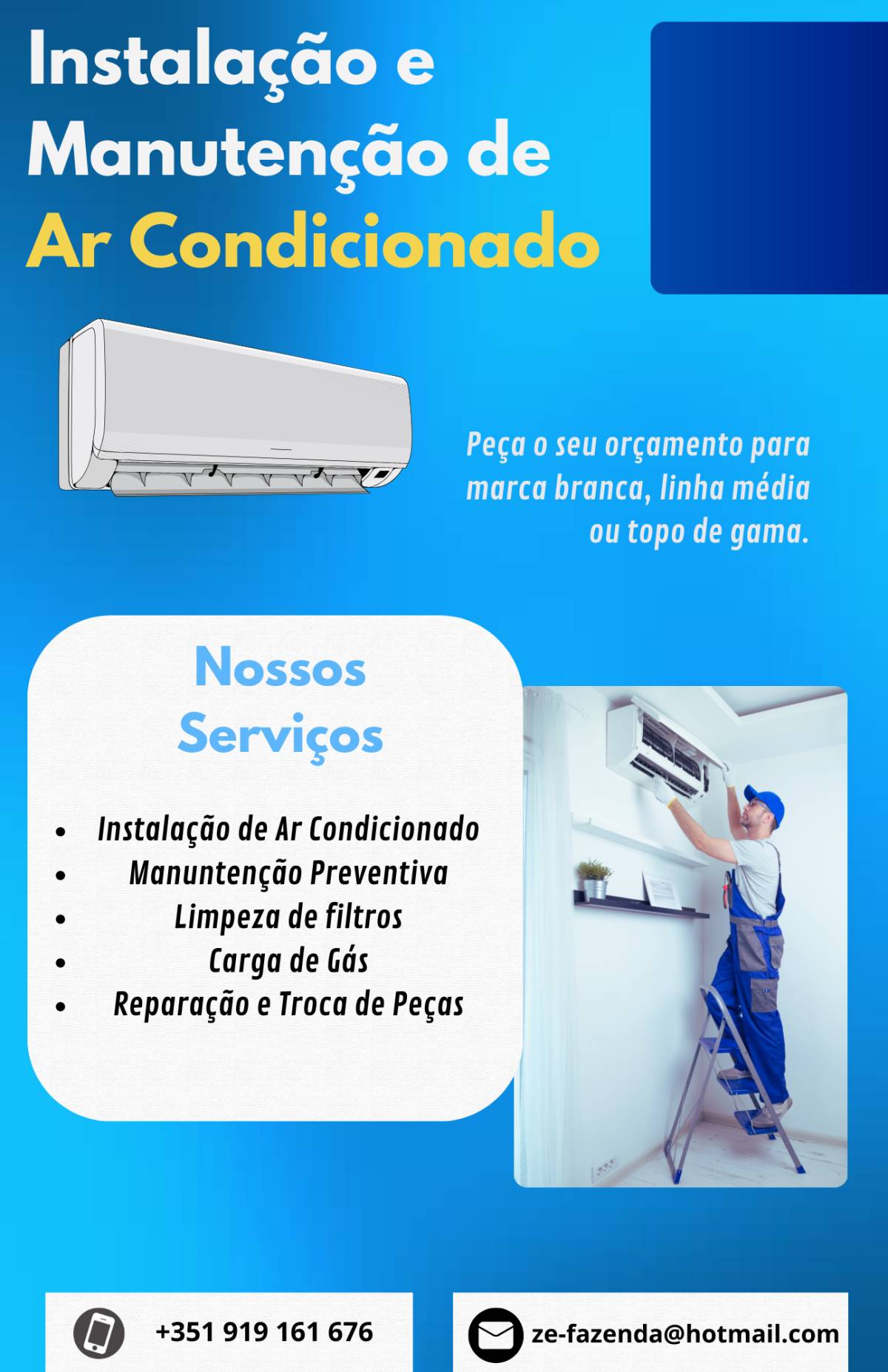 José Fazendo AC Instalador - Águeda - Ar Condicionado e Ventilação
