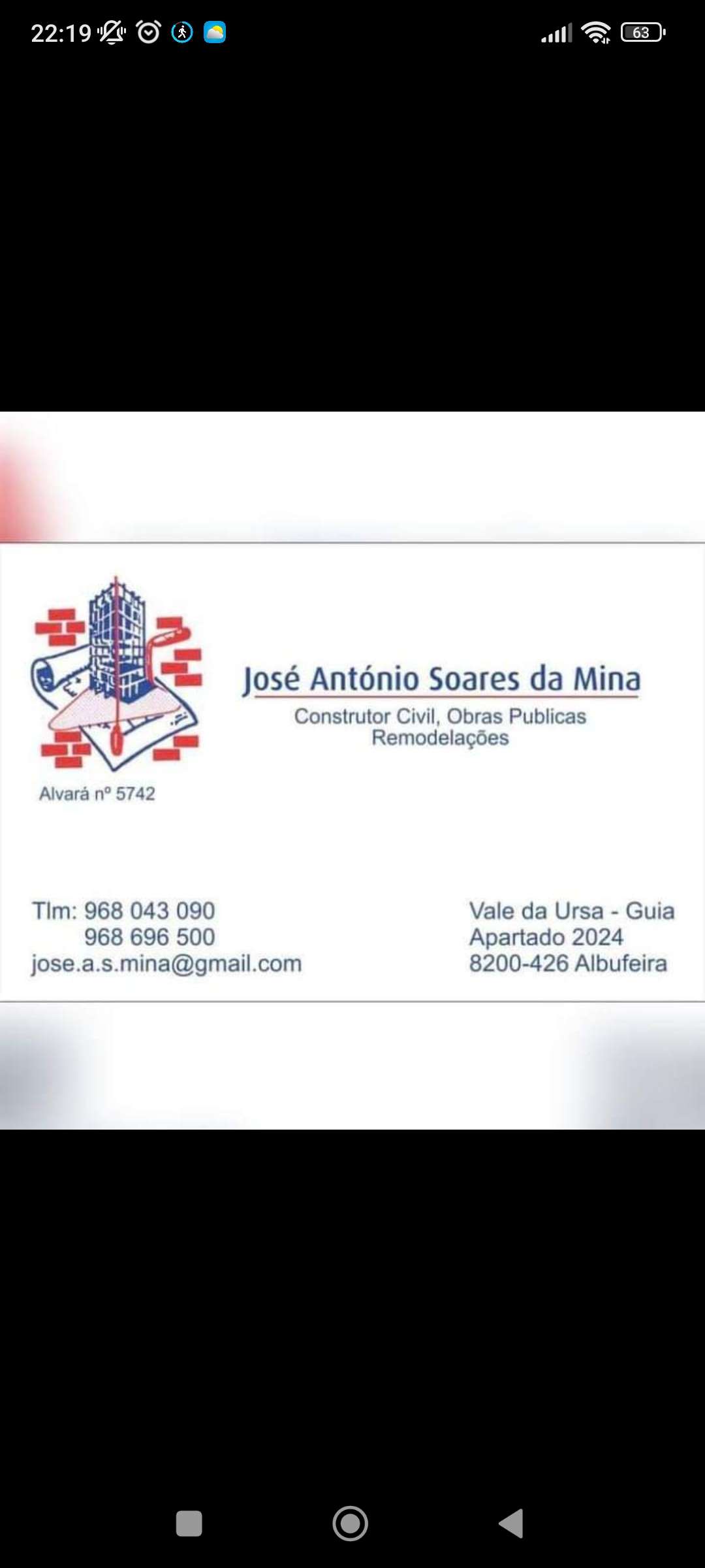 José Antônio Mina - Albufeira - Alvenaria